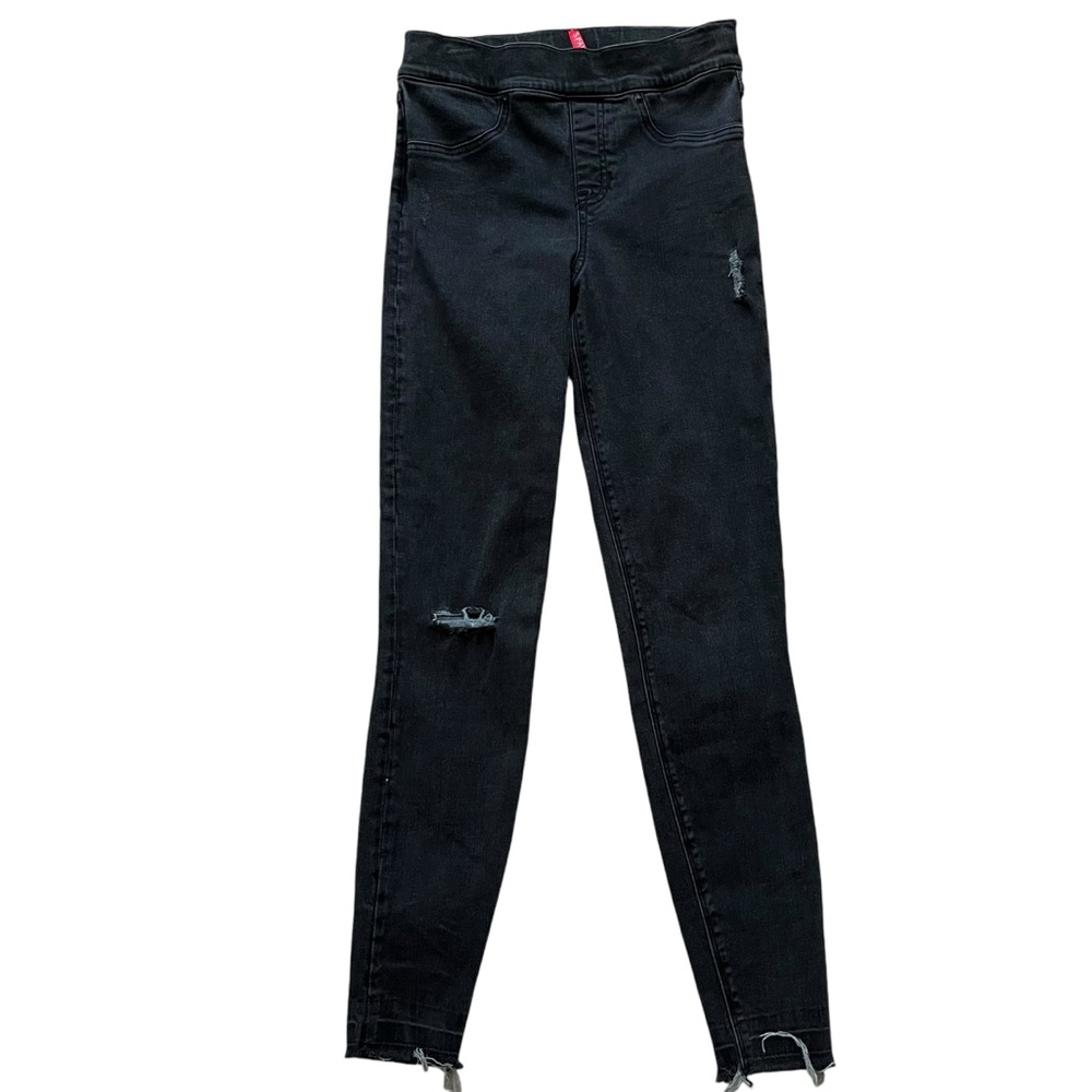 Spanx Vintage Black Distressed Skinny Jean S